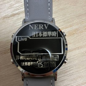 SEGA Neon Genesis Evangelion NERV Digital Wrist Watch w/ Tin Case Limited JAPAN