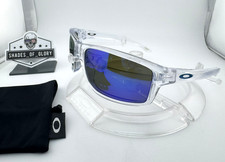 OAKLEY GIBSTON POLISHED CLEAR BLUE AFTERMARKET POLARIZED SUNGLASSES OO9449-0460