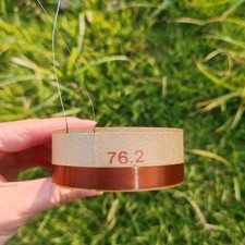 1PCS 76.2mm Bass voice coil 8ohm Speaker Repair Parts Copper Wire