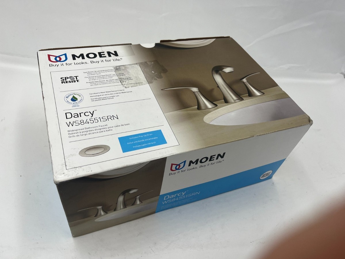 Darcy 8 in. Widespread 2-Handle High-Arc Bathroom Faucet in Spot Resist Brushed Nickel Darcy 8 in. Widespread 2-Handle High-Arc Bathroom Faucet in Spot Resist Brushed Nickel