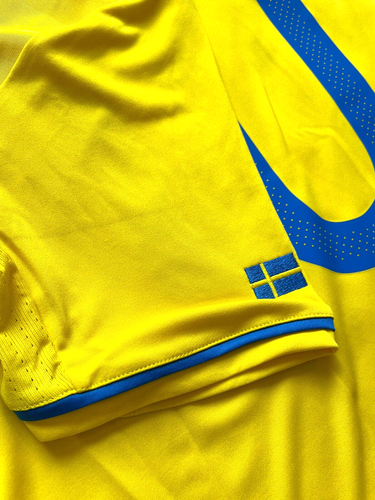 2016/17 Sweden Home Jersey #10 Ibrahimovic 2XL adidas Soccer Euro Zlatan Kit - Picture 15 of 21