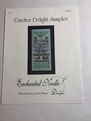 Enchanted Needle Garden Delight Sampler Cross Stitch Pattern