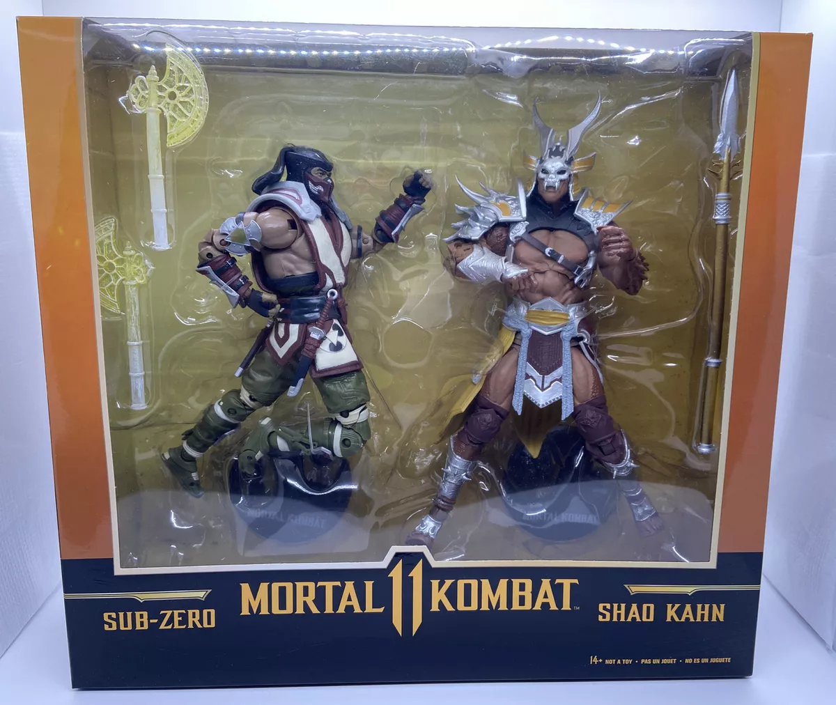  Sub Zero vs. Shao Khan Mortal Kombat 11 McFarlane Toys Action  Figure 2-Pack : Toys & Games