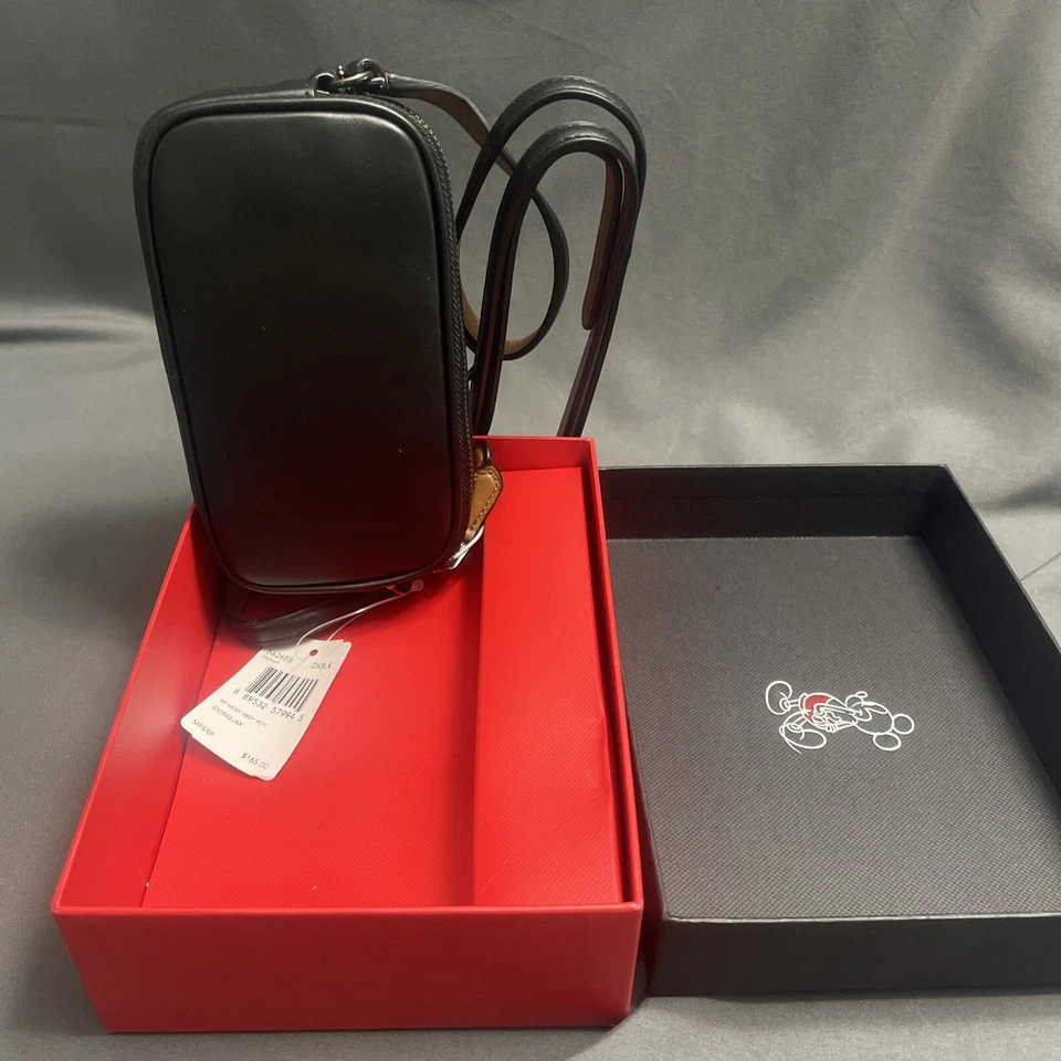 RARO Edición Limitada Coach x Disney Mickey Negro XBDY NUEVO CON ETIQUETAS Y Caja 56268B Foto 2 de 4