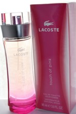 Touch Of Pink by Lacoste 3.0oz/90ml Edt Spray For Women New in Box