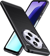 For Xiaomi Redmi 14C Case, Carbon Gel Phone Cover Ultra Slim Shockproof