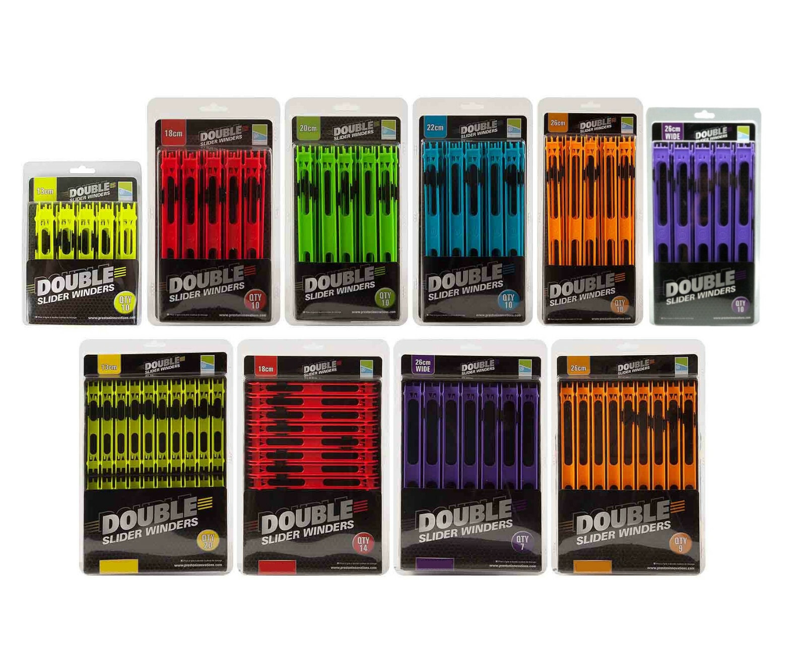 Preston Double Slider Winders Pole Rig Storage Assorted Sizes Carp ...