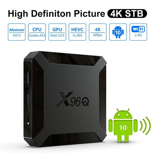 X96Q TV Box HD Android 10.0 Smart UHD 4K WIFI Media Player HDMI Streaming boxes - Picture 3 of 18