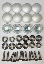 12 Dura Snap Upholstery Buttons Pearl White Choice Of Size And Screws