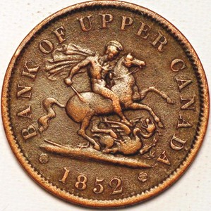 1 Penny 1852 Bank Of Upper Canada G274to Ebay