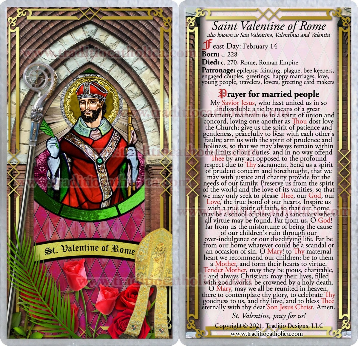 St Valentine Patron Saint Of Epilepsy Saints Alive! | St. Valentine Of