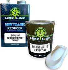LiME LiNE Automotive White Basecoat with Urethane Reducer Quart Combo Pack