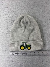 John Deere Beanie Toque Youth Toddler Gray Tractor Equipment Farm Acrylic Blend