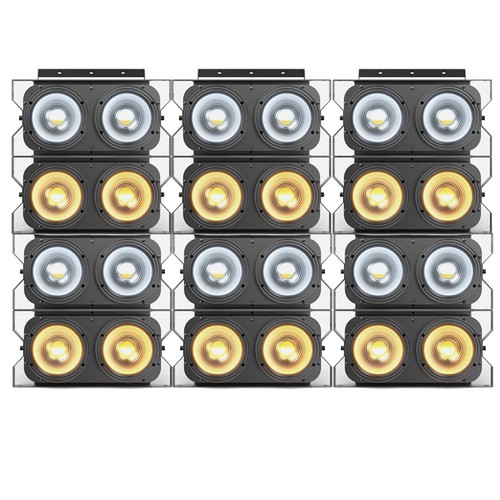 8x 200W COB LED 2in1 par DMX audience cieco luce palco studio faretto teatro - Foto 23 di 33