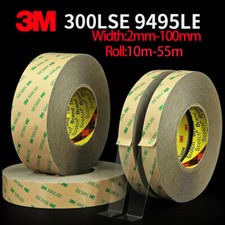 3M 300LSE 9495LE Double Sided Tape Clear Transparent Ro 10m-55m Phone Screen LCD