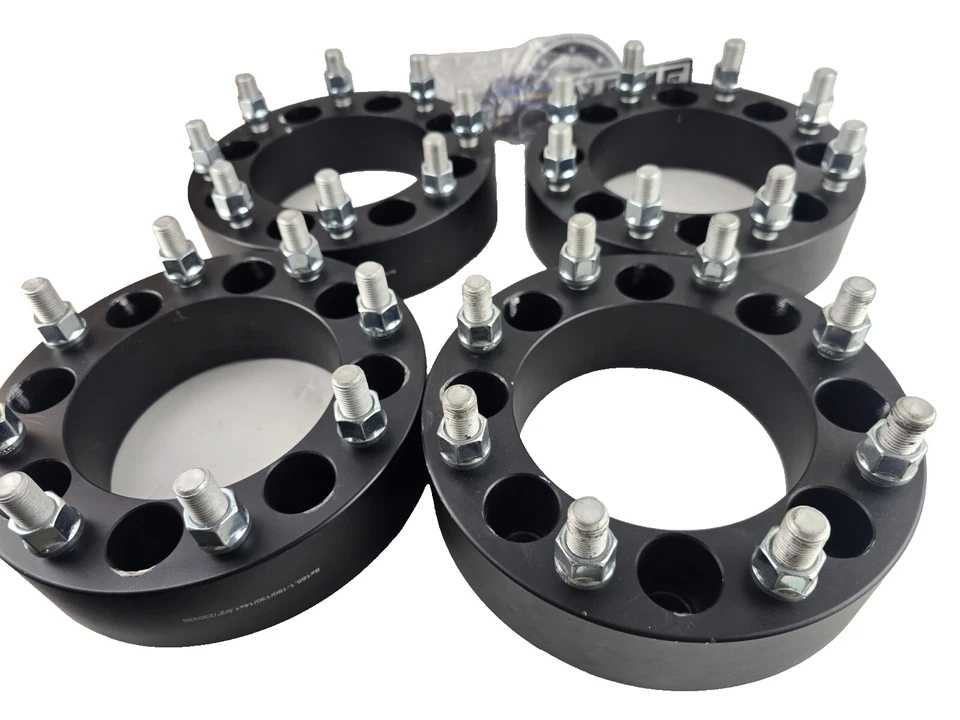 Adaptador espaciador de rueda Sierra Hummer H2 4 piezas 00-10 GMC 1500 2500 8x165,1 mm-8x180 mm Foto 2 de 4