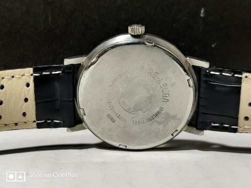 Reloj de pulsera vintage Favre Leuba Geneve reparado 35 mm con cuerda manual para hombre IR73 - Imagen 4 de 6