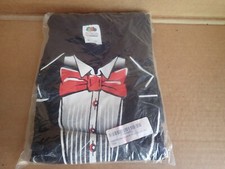 New Classic Tuxedo T-shirt Costume Shirt Mens Womans XL X Large