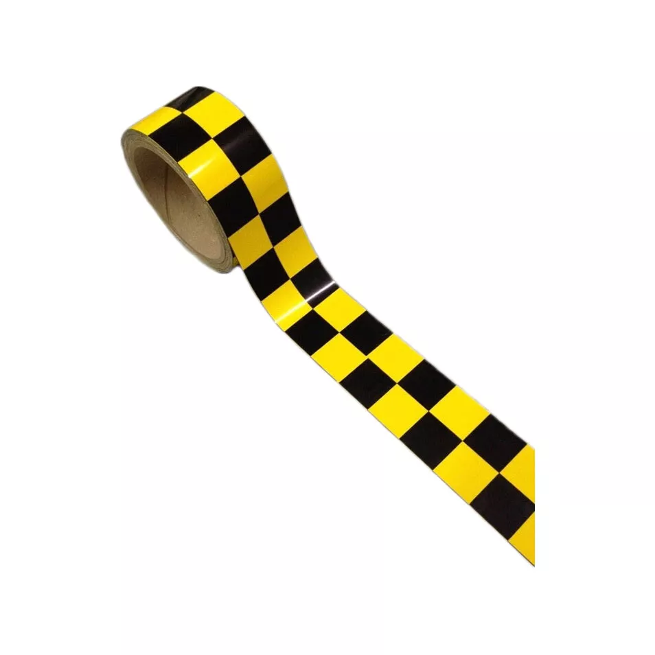 Checkered outlet flag tape
