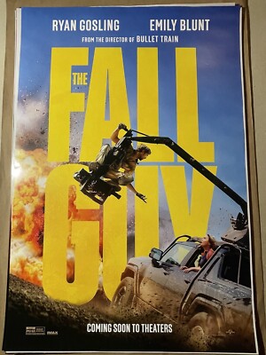 THE FALL GUY ORIGINAL MOVIE THEATER POSTER 27'' x 40'' DOUBLE SIDED DS