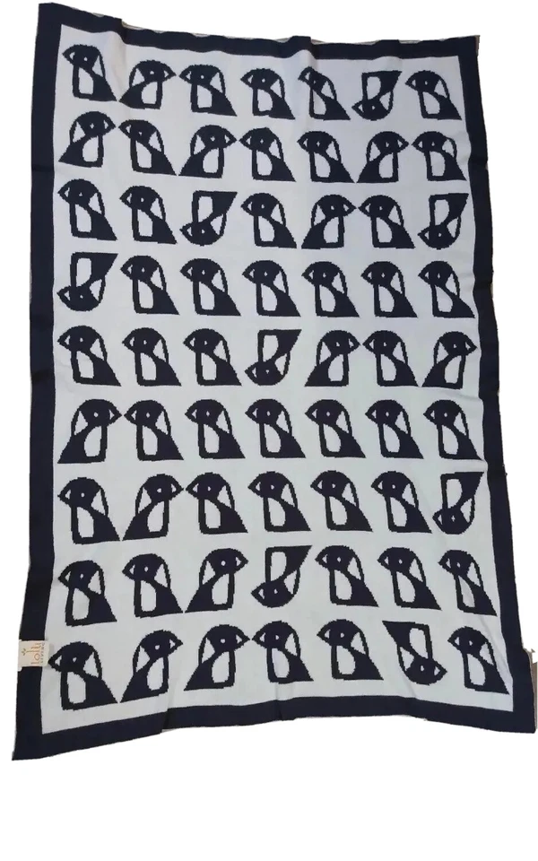 Manta reversible Lolli Living 100 % algodón tejida bebé/bebé cochecito/cochecito pájaro Foto 3 de 4