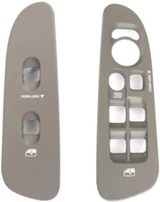 Window Master Switch & Front Passenger Bezels Taupe/Tan for 2002-2009 Dodge Ram