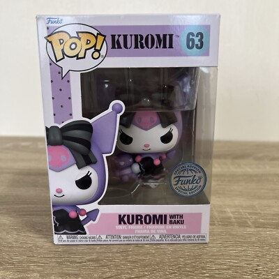 FUNKO POP! KUROMI ''with BAKU'' #63 | SANRIO | HELLO KITTY | MY MELODY | Japan