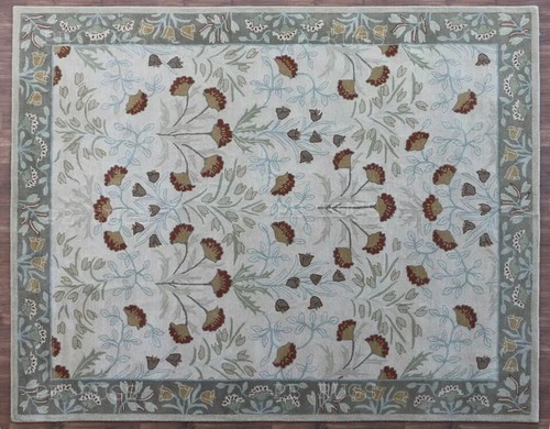 PB Rugs New Handamde Adeline Flower Tufted Woolen Area Rug & Carpet - Picture 6 of 9