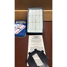 Candinal Collector Dominoes Double Six Jumbo Color Dot Set 510C 