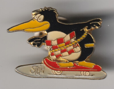   ULI STEIN SKATEBOARD PINGUIN ANSTECKNADEL/PIN
