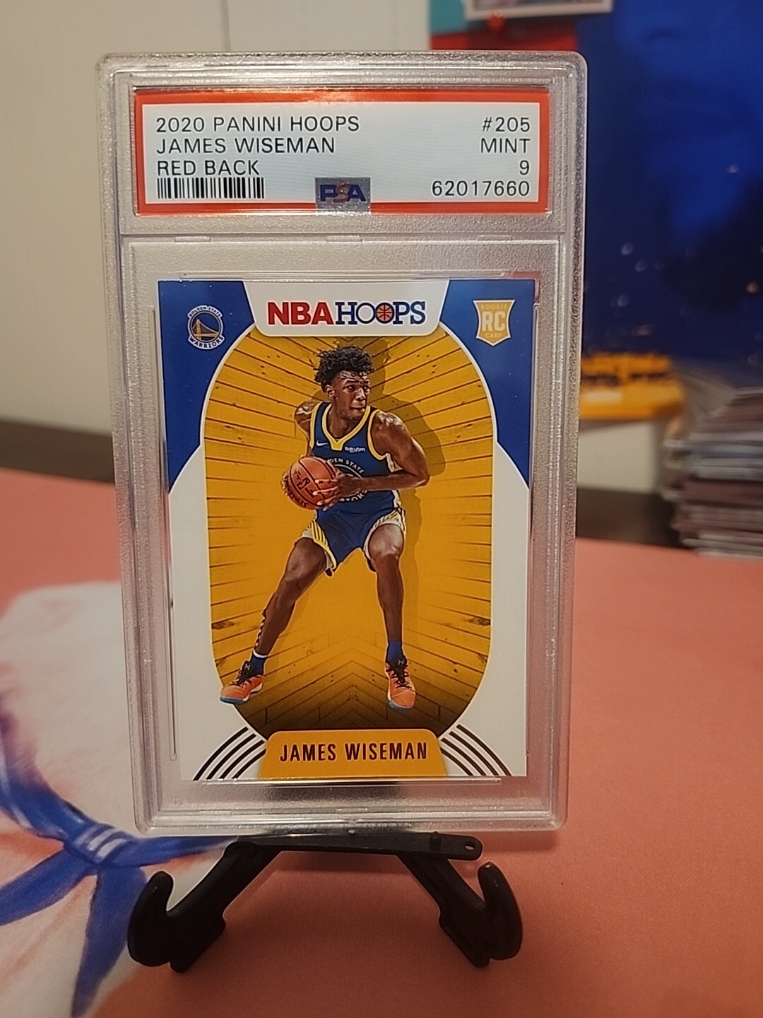 Red Back JAMES WISEMAN RC 2020-21 NBA HOOPS #205 ROOKIE Extremely Rare Sp Psa 9