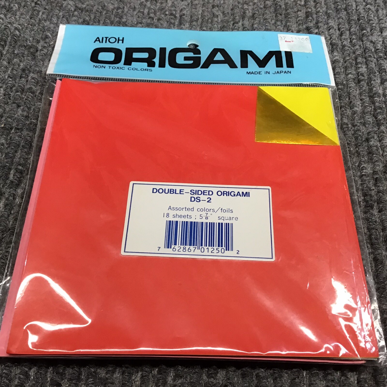 Aitoh Origami Paper 5 7/8” Square 18/PkgAssorted Foil/Solid Double