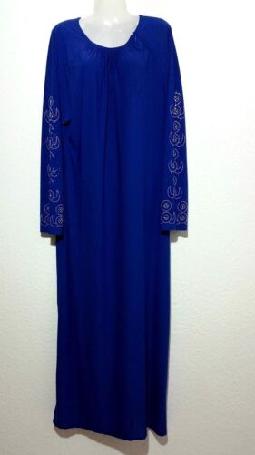 Abaya Maxikleid Kleid Djellaba Abendkleid Jerseykleid Stretchkleid S - 2XL  - Bild 1 von 4