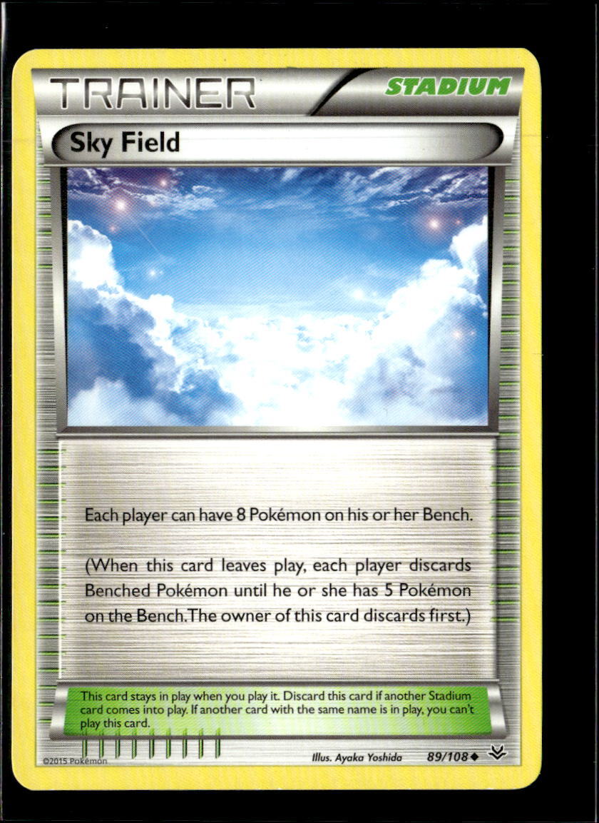 Pokemon Sky Field 89/108 Roaring Skies Non Holo Uncommon 2 Card Lot