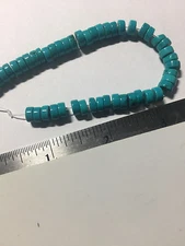 Natural Turquoise Aqua Blue Heishi Disc Beads 50pc 6mm 