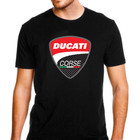 Genuine Ducati Motocross Ride Bike Racing Speed Motorcycle Black Men Tee T-Shirt