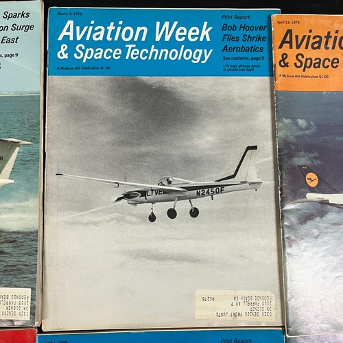Vintage Magazine Lot Aviation Week 1970 lot of 8 - Picture 4 of 18
