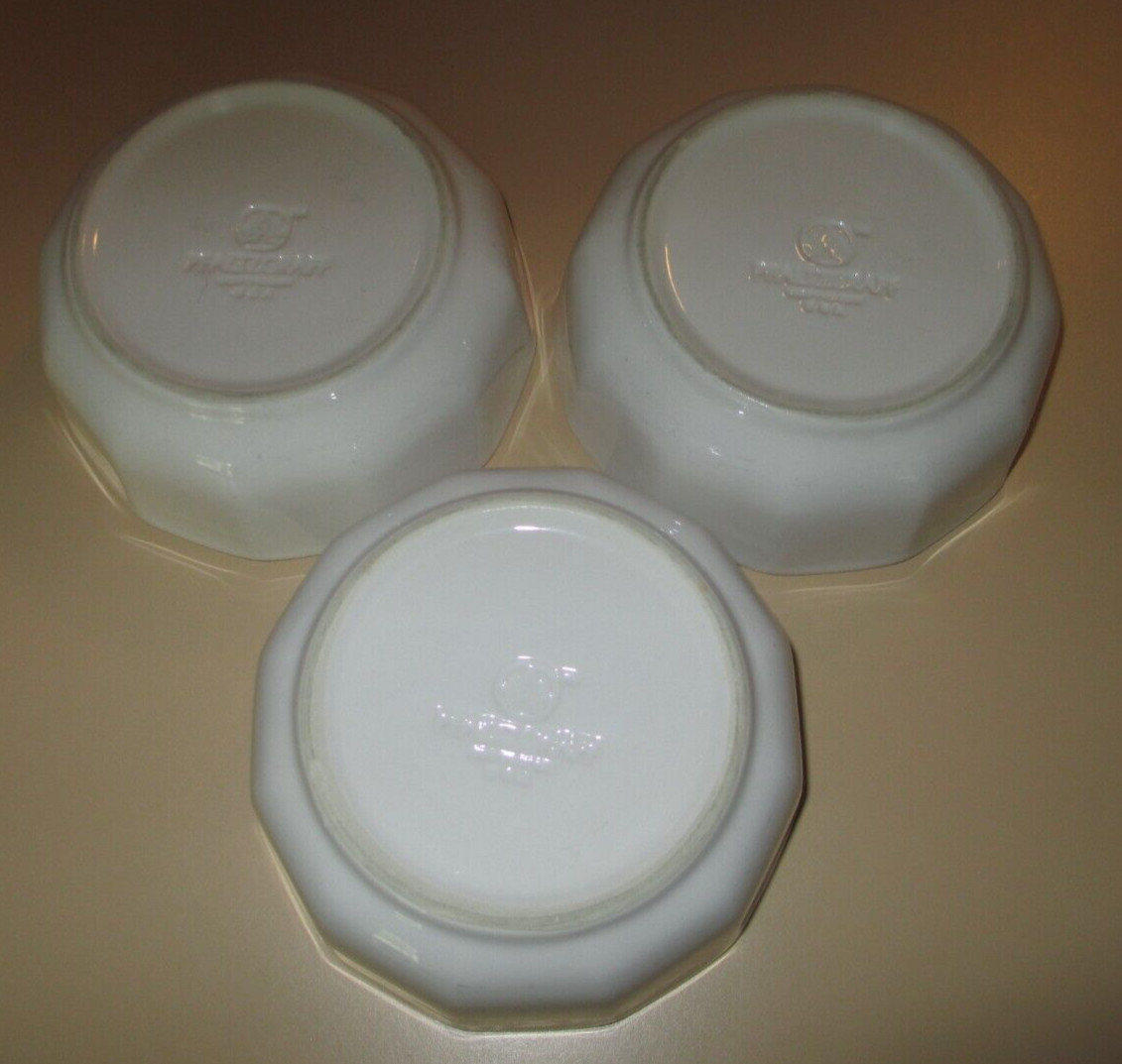 Vintage Pfaltzgraff Heritage White Cereal Soup Bowls 5 1/2" Set of 3 Made In USA