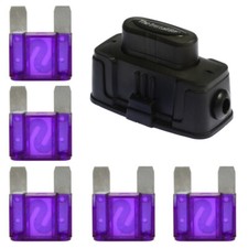 Install Bay MAXIHDH Heavy Duty Maxi Fuse Holder with 5 Pieces 100 Amp MAXI Fuses