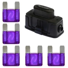 Install Bay MAXIHDH Heavy Duty Maxi Fuse Holder with 5 Pieces 100 Amp MAXI Fuses