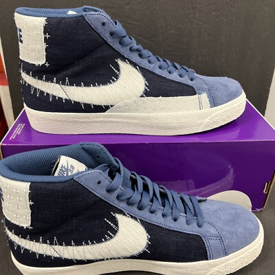 NIKE SB ZOOM BLAZER MID PRM MENS 9 WMNS 10.5 'SASHIKO PACK