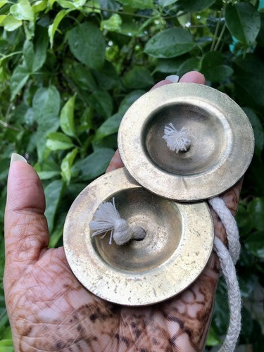 Hand Cymbals Metal Manjira Manjeera Manjire Indian Percussion Musical Instrument - Picture 4 of 5