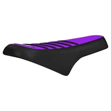 Ridstar Q20 Ebike gripper seat cover by Enjoy mfg  BLACK/PURPLE/BLACK ribs #477