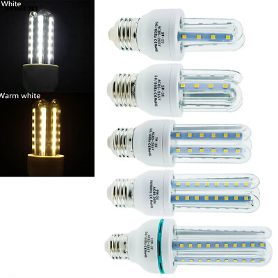 LED Corn Light Bulb U Tube 220V Home Lamps 5W 3W Smd 2835 Pendant For 360°
