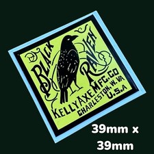 Black Raven Kelly Axe Vinyl Sticker Classic Vintage USA felling Wood Hand Tool