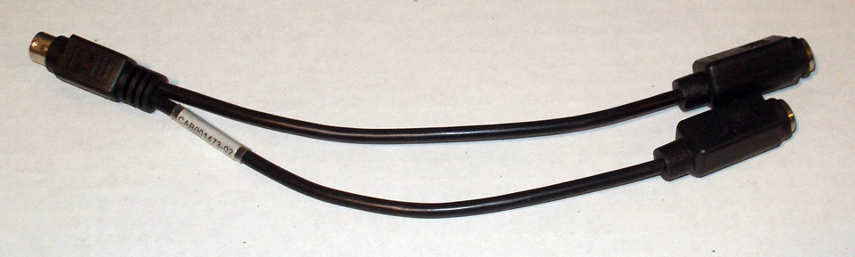 TBD CAB001473-02 PS/2 Splitter Y Adapter Cable - 2 Devices to One Port - Image 2 of 4