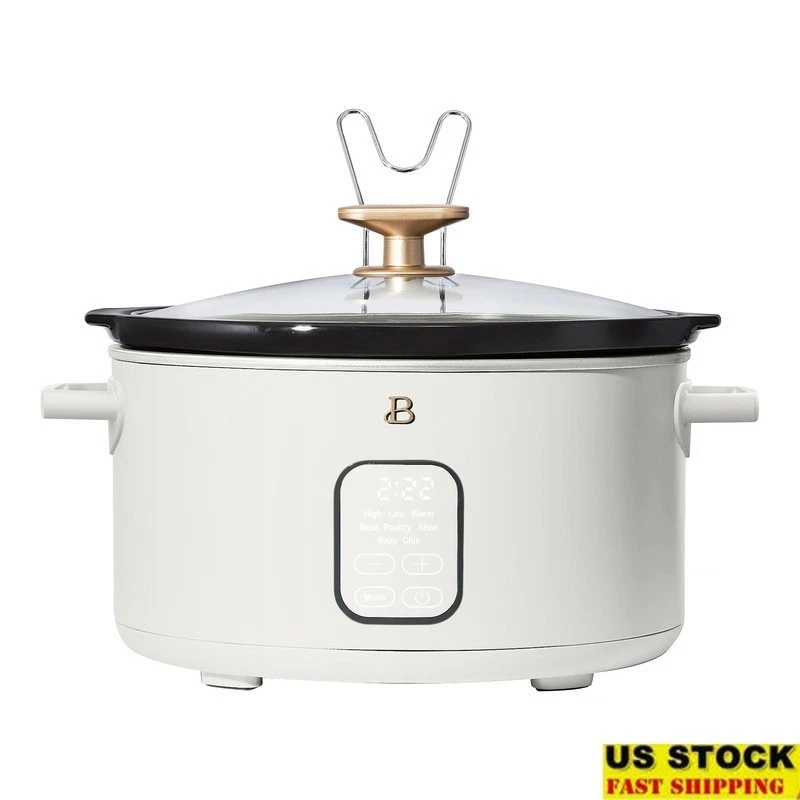 6qt Programmable Slow Cooker 5 Functions Timer Warm Setting Dishwasher Safe New