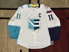 Anže Kopitar - 2016 Worn Jersey - World Cup of Hockey - Team Europe