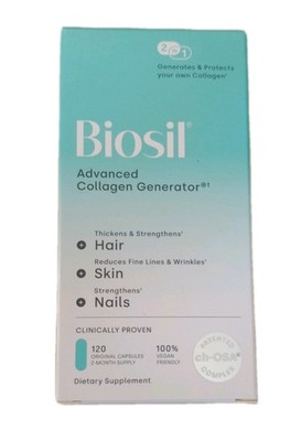 BioSil Advanced Collagen Generator 120 Capsules  Vegan Friendly Gluten-Free