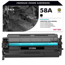 1 x CF258A 58A Toner for HP LaserJet Pro M404 M404n M404dn MFP M428fdw NO CHIP
